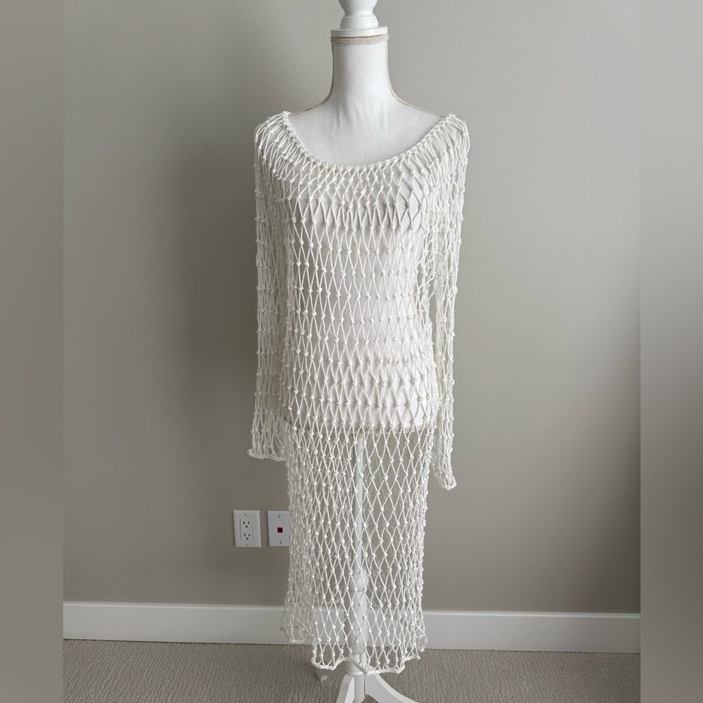 NWT Mikoh Ophelia Dress Coverup size 2 medium white $264